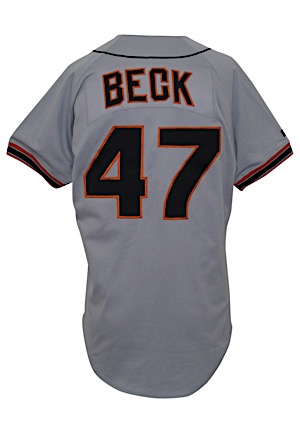 1990s Rod Beck San Francisco Giants Game-Used Road Jerseys (2)