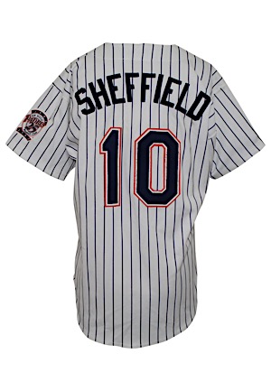 1993 Gary Sheffield San Diego Padres Game-Used & Autographed Home Jersey (JSA • 25th Anniversary Patch)