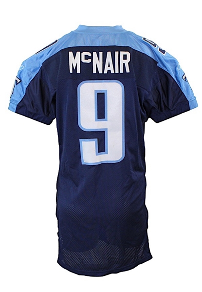 2004 Steve McNair Tennessee Titans Game-Issued Home Jersey