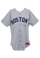 1987 Roger Clemens Boston Red Sox Game-Used & Autographed Road Jersey (JSA • Cy Young Season)