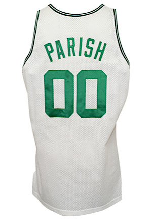 1992-93 Robert Parish Boston Celtics Game-Used & Autographed Home Jersey