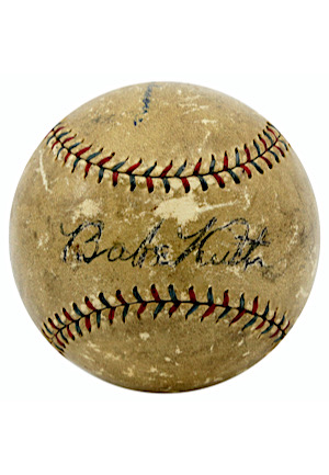 Babe Ruth Single-Signed OAL Baseball (Full JSA)