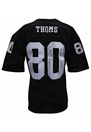 Art Thoms Oakland Raiders Autographed Jersey