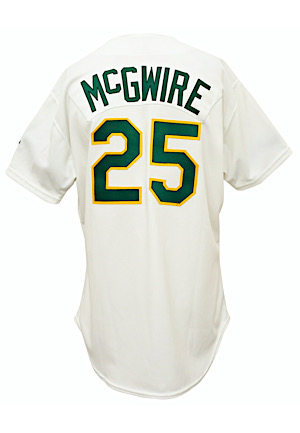 1990 Mark McGwire Oakland As Game-Used Home Jersey