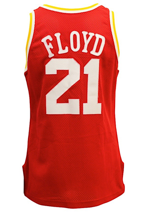 1990-91 Sleepy Floyd Houston Rockets Game-Used Road Jersey
