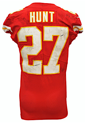2018 Kareem Hunt Kansas City Chiefs Game-Used Jersey (Photo-Matched)