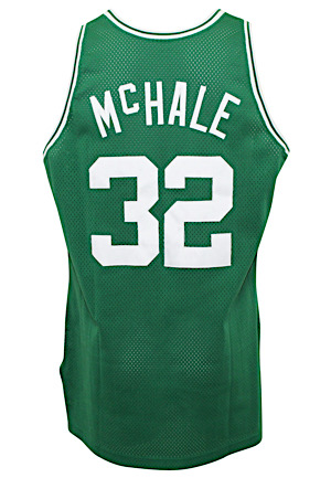 1992-93 Kevin McHale Boston Celtics Game-Used & Autographed Road Jersey (Final Season)