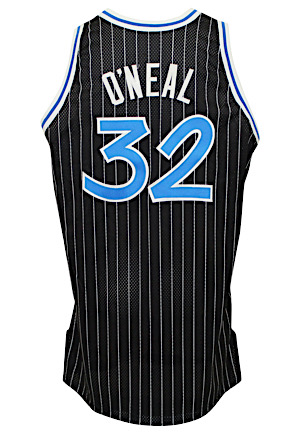 1994-95 Shaquille ONeal Orlando Magic Game-Used Black Jersey