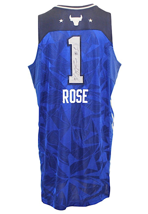 2011 Derrick Rose NBA All-Star Eastern Conference Autographed Pro Cut Jersey (JSA)