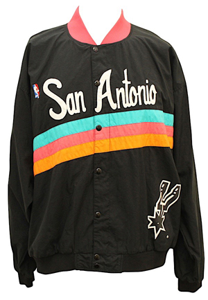 1990s San Antonio Spurs Player-Worn Warm-Up Jacket Attributed To David Robinson