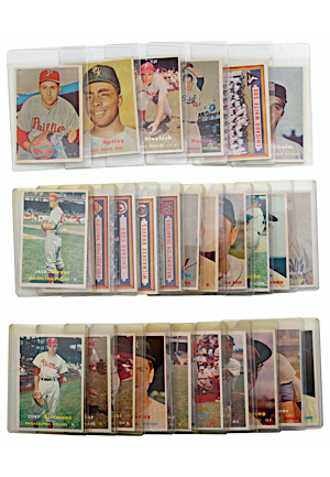 1957 Topps Including Wilhelm, Newcombe, Doby, Kell & Many Others (27)