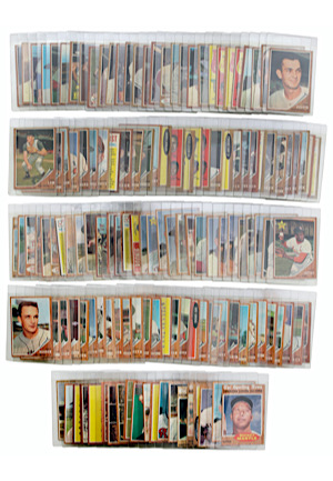 Large Grouping Of 1962 Topps Baseball Including Clemente, Musial, McCovey, Spahn & Many Others (138)