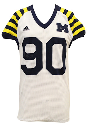 2011 Jake Ryan Michigan Wolverines Game-Used & Autographed Road Jersey (JSA • Photo-Matched)