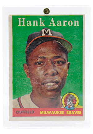 1958 Topps Hank Aaron White Name #30