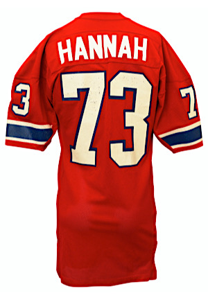 Late 1970s John Hannah New England Patriots Game-Used Jersey