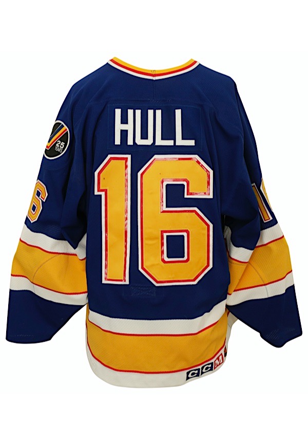 Mitchell & Ness Men's Brett Hull Blue St. Louis Blues Name and