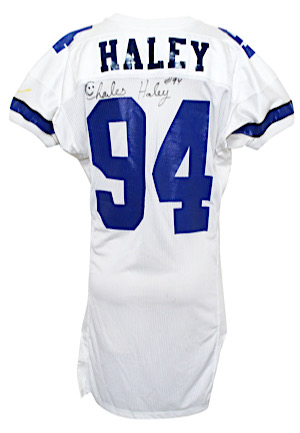1992 Charles Haley Dallas Cowboys Playoffs Game-Used & Autographed Jersey (Equipment Manager LOA)
