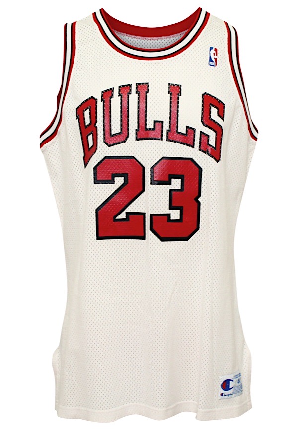 Lot Detail - 1990-91 Michael Jordan Chicago Bulls Game-Used & Autographed  Jersey (Equipment Manager LOA • Signed At Charita Bulls Dinner •  Championship & MVP Season)