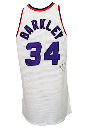 1994-95 Charles Barkley Phoenix Suns Game-Used & Autographed Home Jersey