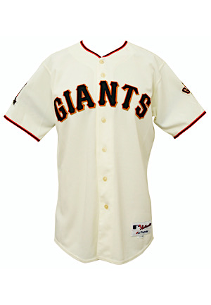 2008 Tim Lincecum San Francisco Giants Game-Used & Autographed Home Jersey (Cy Young Season)