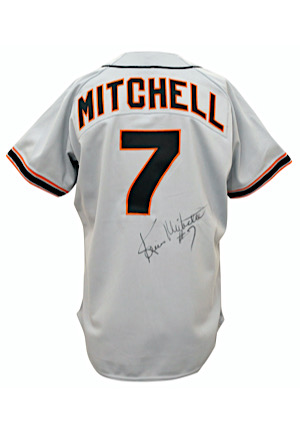 1988 Kevin Mitchell San Francisco Giants Game-Used & Autographed Road Jersey