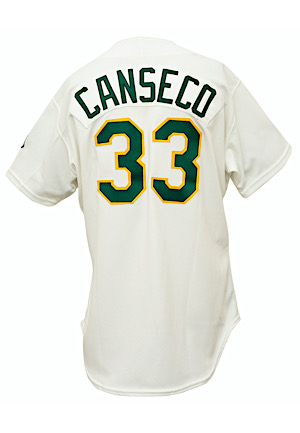 1990 Jose Canseco Oakland As Game-Used Home Jersey