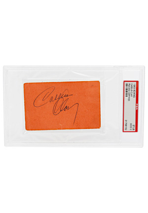 1963 Cassius Clay Autographed Sonny Liston vs Floyd Patterson Ticket Stub (PSA/DNA Encapsulated GOOD 2)