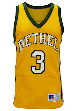 Early 1990s Allen Iverson Bethel High School Game-Used Yellow Jersey (Rare • Sourced From High School Coach • LOP)