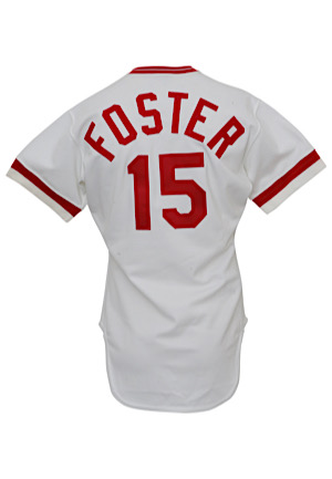 1982 George Foster Cincinnati Reds Game-Issued Home Jersey