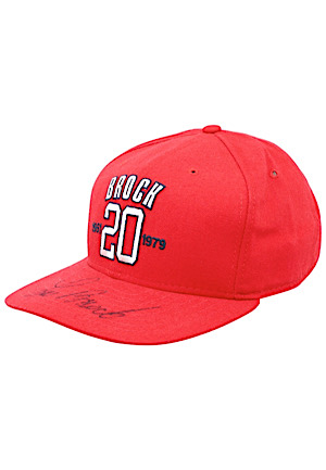 Lou Brock St. Louis Cardinals Autographed "Lou Brock Day" Cap