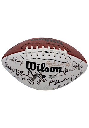 NFL Hall Of Famers Multi-Signed Football (JSA)