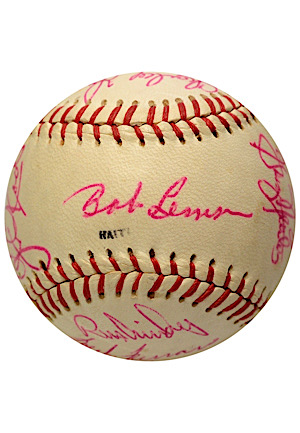 Autographed Baseball Including Catfish Hunter, Berra, Tommy John & More