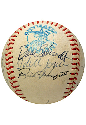 Autographed Baseball Including Frank Tanana, Rick Honeycutt & Others