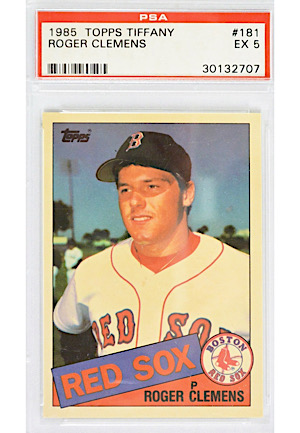 1985 Topps Roger Clemens Boston Red Sox Baseball Card (PSA/DNA EX 5)