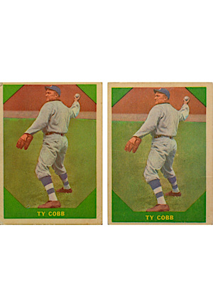 1962 Fleer Ty Cobb Detroit Tigers #42 Baseball Cards (2)