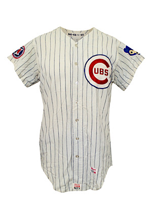 1968 Billy Williams Chicago Cubs Game-Used Home Flannel Jersey (Photo-Matched To 3 Home Run Game • Graded 10)