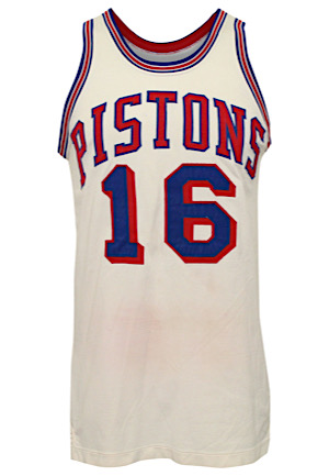 1970-71 Bob Lanier Detroit Pistons Rookie Game-Used Jersey (Graded 10 • Outstanding Wear)
