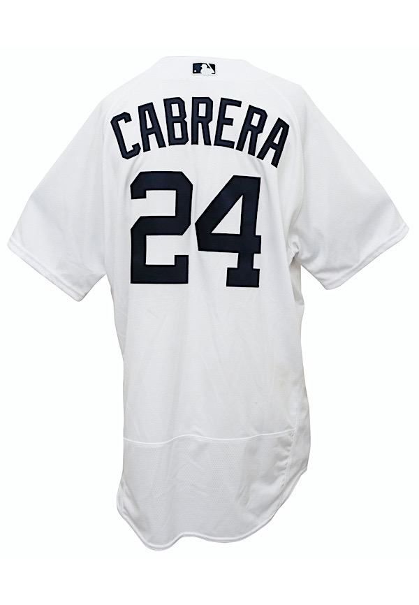 2012 Miguel Cabrera Home Run #303 Game Worn Detroit Tigers Jersey, Lot  #80182