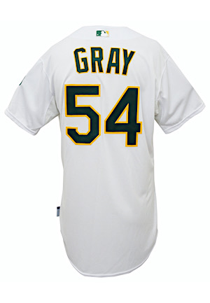 2015 Sonny Gray Oakland As Team-Issued Home Jersey (MLB Authenticated)