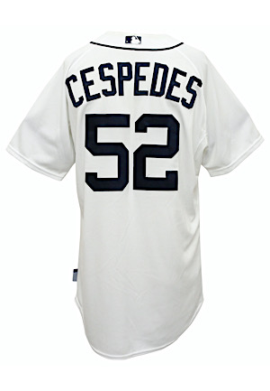 2015 Yoenis Cespedes Detroit Tigers Game-Used Home Jersey (MLB Authenticated)