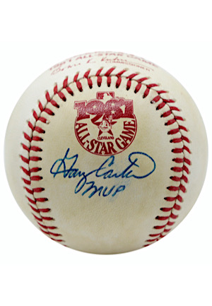 1981 Gary Carter Single-Signed & Inscribed "MVP" OAS Baseball