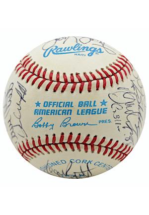 1988 American League All-Stars Team-Signed OAL Baseball