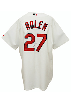 Mid 2000s Scott Rolen St. Louis Cardinals Game-Used & Autographed Home Jersey