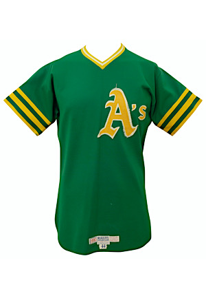 1980s Ray Cosey/Cliff Johnson Oakland As Spring Training Game-Used Jersey
