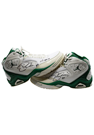 2009-10 Ray Allen Boston Celtics Game-Used & Dual-Autographed Shoes
