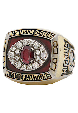 1983 John Riggins Washington Redskins NFC Champions Salesman Sample Ring