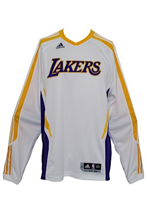 Los Angeles Lakers Long Sleeve Warm-Up Shooting Shirt Attributed To Kobe Bryant 