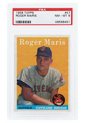 1958 Topps Roger Maris Rookie #47 (PSA NM-MT 8)