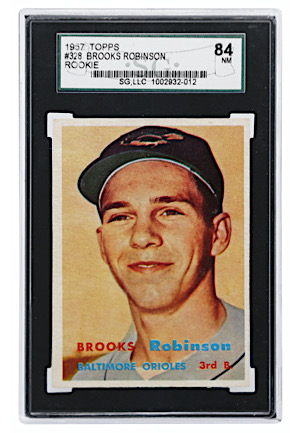 1957 Topps Brooks Robinson Rookie #328 (SGC NM 84)