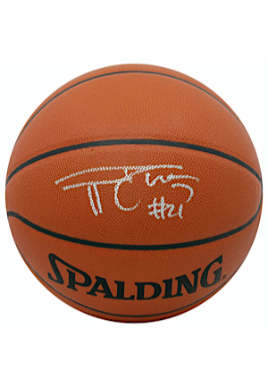 Tim Duncan San Antonio Spurs Single-Signed Spalding Basketball